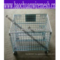 Easy operated stacking containers/steel wire in store(supplier)